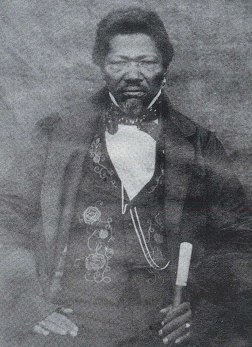 Adam Kok III, Griqua Captain, 1848 historical portrait